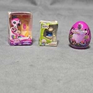 Lot Of 3 Toy Mini Brands, Tommy Pickles, Frankie The Funky Flamingo, Rainbocorn